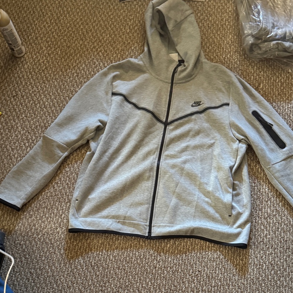 Nike Tech Grey Full-Zip Hoodie